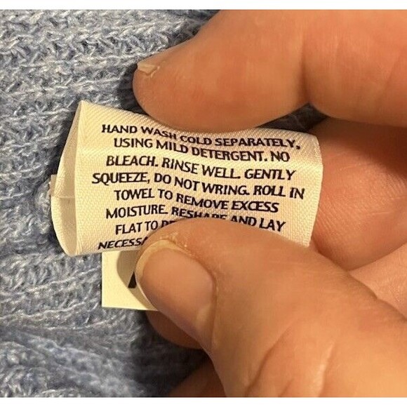 Eileen Fisher Knit Cardigan Sweater Sz Medium  Wool Cashmere Buttons 3/4 Sleeve - Picture 7 of 12